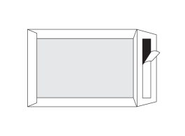 Akte enveloppen Bordrug kraft wit 120 g/m² 229 x 324 mm strip