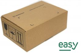 Easy box 213 x 153 x 106 mm met dubbele strip bruin