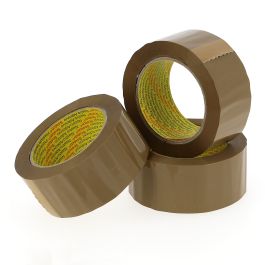 Tape PP hotmelt 48 mm x 100 mtr bruin 3M