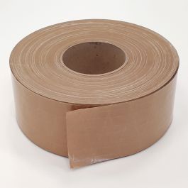 Papieren plakband 60 mm x 200 mtr bruin 70 g/m²