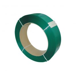 Omsnoeringsband PET 12 x 0,60 mm x 2500 mtr kern 406 mm groen