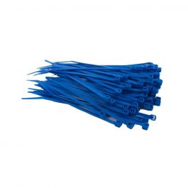 Kabelbinders 100 x 2,5 mm blauw