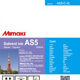 Mimaki AS5 inkt Cyan 2L Bulk (AS5-C-2L)