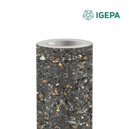 Igepa Newdeco Wallfilm Stone zwart DS1150 1220 mm x 50 M