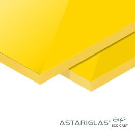 Astariglas® ECO CAST RAL1018 zinkgeel 600 mm x 1000 mm 8 mm