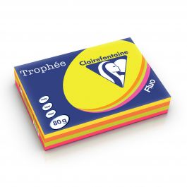 Clairefontaine Trophee fluo assorti 1705 80 g/m² 210 x 297 mm LL