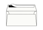 Enveloppen Lessebo Design 1.3 wit 115 g/m² 114 x 229 mm strip